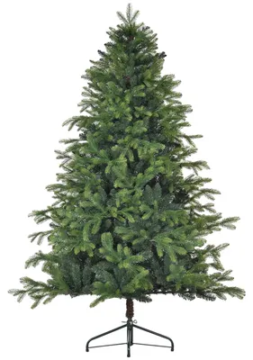 Immagine prodotto di Albero di Natale artificiale - Altezza 180 cm - 1700 punte di rami - Base in metallo pieghevole - Colore verde