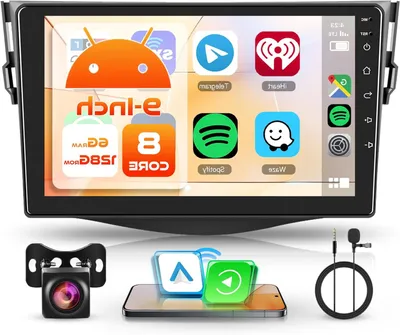 Immagine prodotto di Autoradio Android – Sistema multimediale – Sistema di navigazione – Autoradio touchscreen – Autoradio compatibile con CarPlay