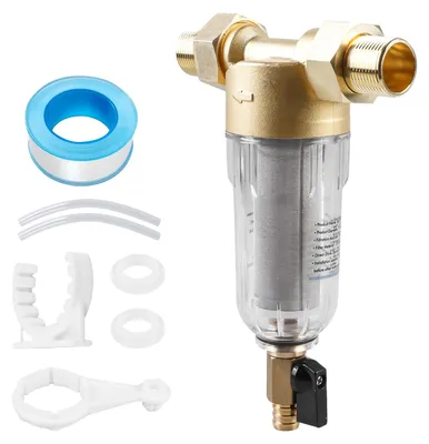 Image de Filtre à eau réutilisable : préfiltre à eau de 1 pouce, filtre à sédiments