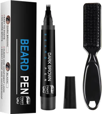 Produktbild von 4 gabel Bart Füller Bleistift Bart Stift Wasserdicht Langlebig Schnurrbart Färbung Bleistift