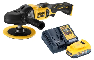 Image de DeWalt DCM 849 E1 Polisseuse excentrique sans fil 18 V 180 mm Brushless + 1x batterie Powerstack 1,7 Ah + chargeur