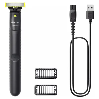 Produktbild von Philips OneBlade Rasierer QP1424/10 Schwarz Grün Trimmer Wasserdicht Akku