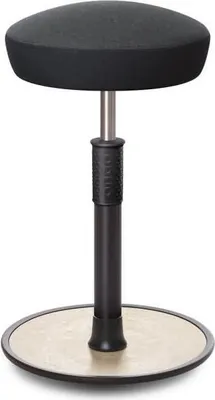 Produktbild von Sitz- Stehhocker Free Tall Hutsitz kvadrat Remix Anthrazit schwarz /cremeweiß.
