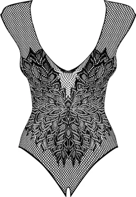 Obrázek produktu pro Obsessive B112 Teddy Drapieżne body Black XL/XXL