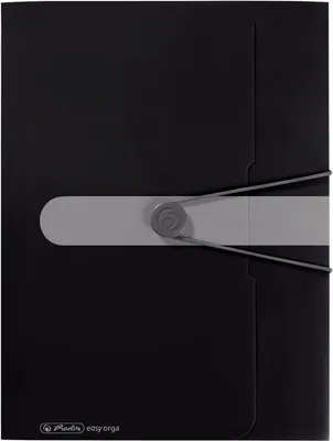 Produktbild von Gummizugmappe PP A4 schwarz opak