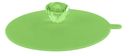 Produktbild von INF Diamant-Silikon-Becherdeckel 11cm, staub- und auslaufsicher, 2er-Set Grün