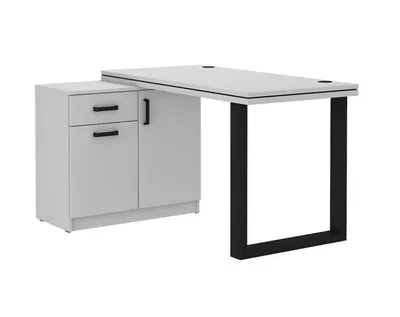 Produktbild von Schreibtisch mit Schrank MABAKA 2 – Grau