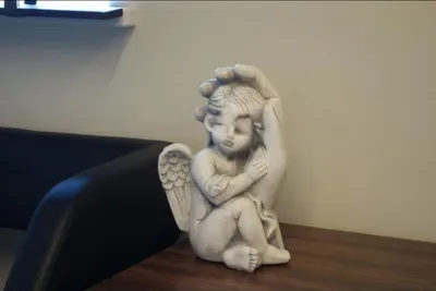 Image de Ange de la tombe Croix Décorations funéraires Pierre Décoration Statue S201182