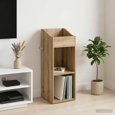 Produktbild von Möbel Schallplattenschrank Artisan-Eiche 36 x 36 x 95,5 cm - CD- & DVD-Regale &1957
