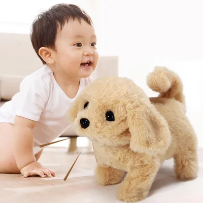 Obrázok produktu pre Deti elektrické Plush hračky roztomilé simulačné šteňa hračky zlatý retriever