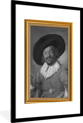 Produktbild von MuchoWow® Gerahmtes Poster Kunstwerke - Alte Meister - Liste - Gold 60x90 cm - Poster mit Schwarzem Bilderrahmen Wandposter Rahmen Foto Bilder - Dekoration - Wandposter Wohnzimmer - Hochwertig