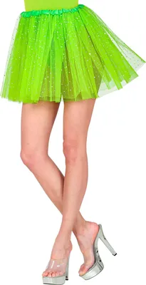 Produktbild von Glitzer Petticoat Tütü für Damen 40 cm | Hellgrün