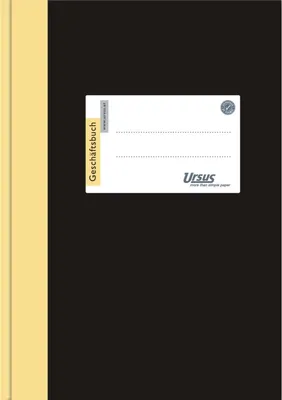 Produktbild von Geschäftsbuch A4 96 Blatt 80g/qm liniert schwarz Packung mit 5 Stück