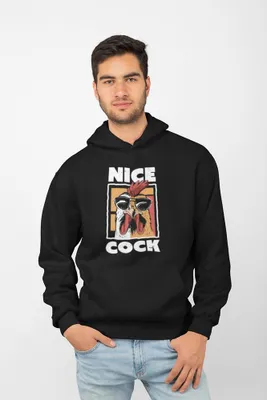 Produktbild von D&B Uni Hoodie EB00025 Nice Cock Schwarz-Größe 3XL