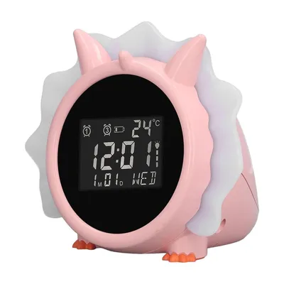 Produktbild von Kinder Schlaftrainer Wecker mit Nachtlicht | Wiederaufladbar | Lichtwecker mit Countdown & Snooze | Für Jungen Mädchen