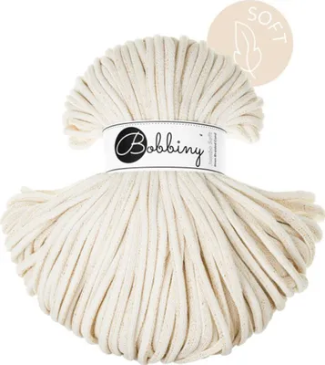 Produktbild von Bobbiny Jumbo 8 mm 100 m Golden Natural Schnur