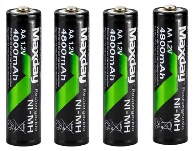 Obrázek produktu pro Verk 02044 Nabíjecí baterie AA R6, Ni-MH 1,2 V, 4800 mAh, 4 ks