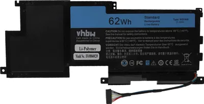 Produktbild von vhbw Akku Ersatz für Dell 09F233, W0Y6W, WOY6W für Notebook (5500 mAh, 11,1 V, Li-Polymer)