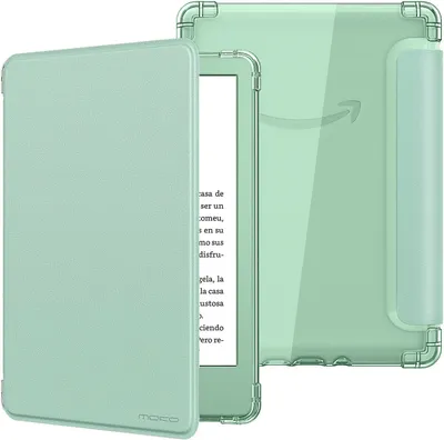 Image de Étui MoKo pour Kindle Basic de 6 pouces, 11e génération (2024/2022), couleur vert agave