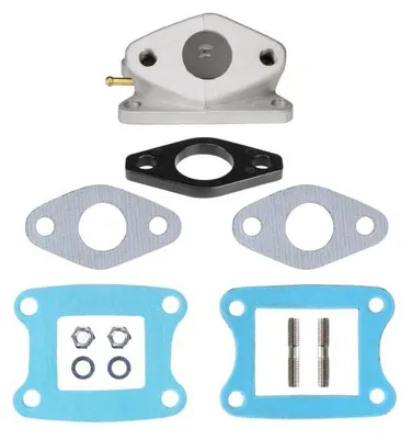 Image de Collecteur d'admission 20 mm + plaque isolante + joints pour Honda MT, MB, MTX, MBX 50 - Citomerx