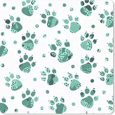 Produktbild von MuchoWow® Mauspad Mousepad Muster - Haustiere - Tier 20x20 cm - Mousepads - Maus Mat - Pad - Mausunterlage - Desk Mat - Bureauartikeln