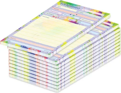 Produktbild von PRICARO Telefonnotizblock, A5, Splash, 10 Stück