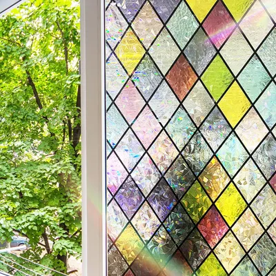 Productafbeelding van Raamfolie - 30 x 100 cm - Zelfklevend - Privacyfolie – UV-bescherming - Kleefvrij - Ideaal voor slaapkamer, woonkamer, kantoor of keuken