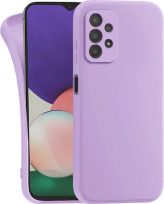 Produktbild von MyGadget Silikon Hülle Kompatibel mit Samsung Galaxy A23 5G - robuste Schutzhülle TPU Case Slim Silikonhülle - Back Cover Kratzfest Handyhülle - Matt Lila
