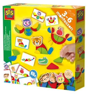 Zdjęcie produktu dla SES Montessori tworzenie kszt.zwierzšt 14063 40632