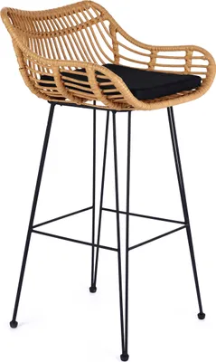Produktbild von Halmar Barhocker H-105 - natur / schwarz