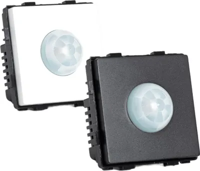 Produktbild von Schalter mit IR-Bewegungsmelder für Mechanismus Modern Schwarz