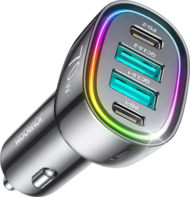 Produktbild von Joyroom Autoladegerät 70W mit 4 Anschlüssen: 2 X Usb C, 2 X Usb Schwarz