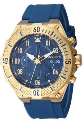 Immagine prodotto di Invicta Aviator 39890 Orologio da uomo - Movimento al quarzo - Acciaio inossidabile con quadrante blu - 50 mm