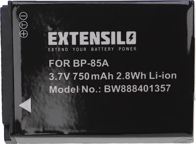 Produktbild von EXTENSILO Akku Ersatz für Samsung BP-85a, BP85a, EA-BP85a, IA-BP85a für Kamera (750 mAh, 3,7 V, Li-Ion)