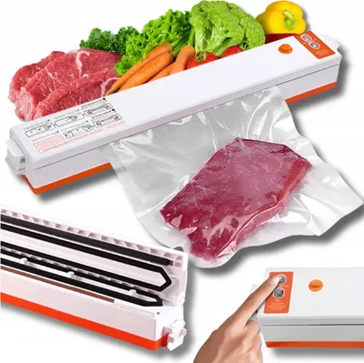 Produktbild von OMNA | Vakuumverpackungsmaschine HF-001 - Orange - Starke Leistung - 10 Beutel inklusive