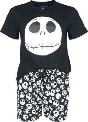 Produktbild von The Nightmare Before Christmas Schlafanzug Damen Jack schwarz 3XL