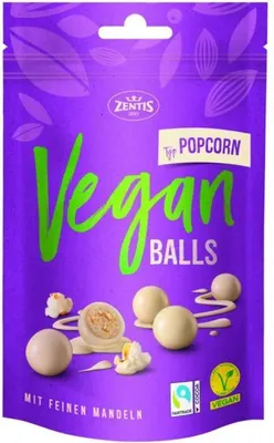 Produktbild von Zentis Vegan Balls Typ Popcorn 90g