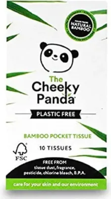 Obrázok produktu pre Cheeky Panda Ekologické papierové vreckovky, 10 ks