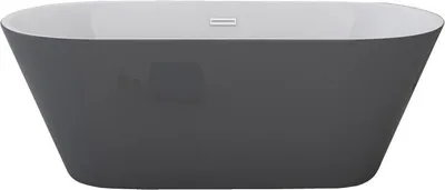Produktbild von Jet-Line Design Badewanne 170 x 80 x 58 cm, freistehende Badewanne, grau