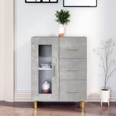 Produktbild von vidaXL Sideboard Betongrau 69,5x34x90 cm Holzwerkstoff