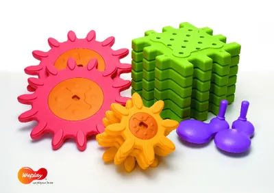 Produktbild von Eduplay Bauspielzeug We-Block Gears - pädagogisches Zahnradspiel