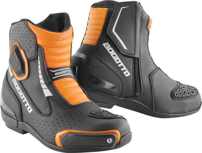 Zdjęcie produktu dla Perforowane buty motocyklowe Bogotto Cartagena, czarny/pomarańczowy, 40