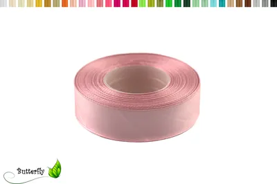 Produktbild von Satinband 25mm x 32m Rolle, Farbe:044 altrosa