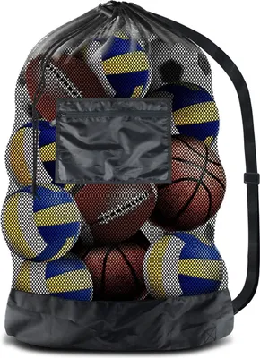 Produktbild von Sporttasche Netztasche mit Kordelzug und Schultergurt für 8-15 Bälle