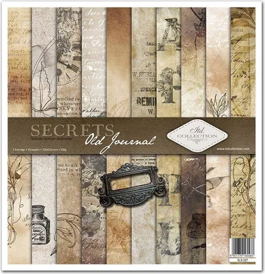 Produktbild von Scrapbooking-Papier Set 30×30 cm – SLS-027 Old Journal – ITD Collection