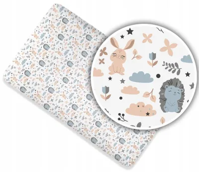 Produktbild von Spannbettlaken 50x83 cm passend für Chicco Next2Me & Beistellbetten, 100% Baumwolle mit Rundumgummi,