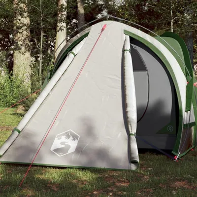 Produktbild von Grünes Campingzelt für 2 Personen mit Campingzubehör, 320x140x120 cm, 185T Taft