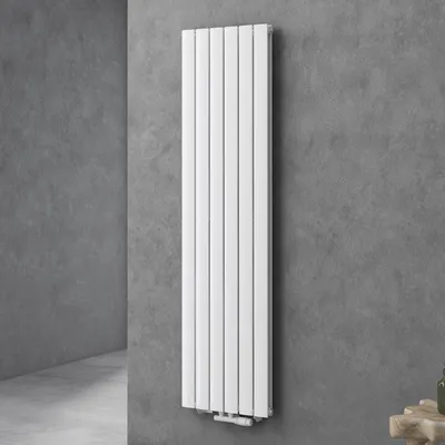 Image de doporro Radiateur pour Chauffage Central 180x46cm Radiateur à Eau Chaude Panneau Double Couches Vertical Blanc FV
