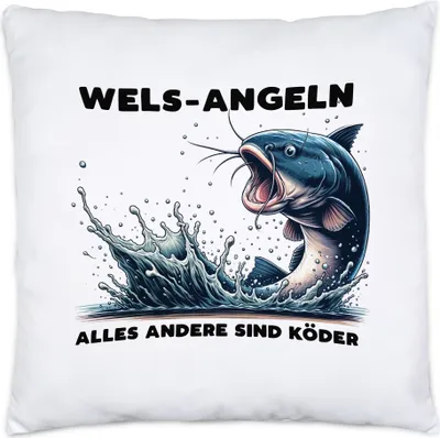 Produktbild von Wels-Angeln Alles andere sind Köder Kissen Inkl. Füllung Angler Fisch Köder