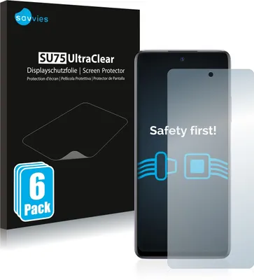 Produktbild von 6x Für Infinix Note 10 Pro Schutzfolie Savvies Displayschutz Display Schutz Folie Klar Transparent